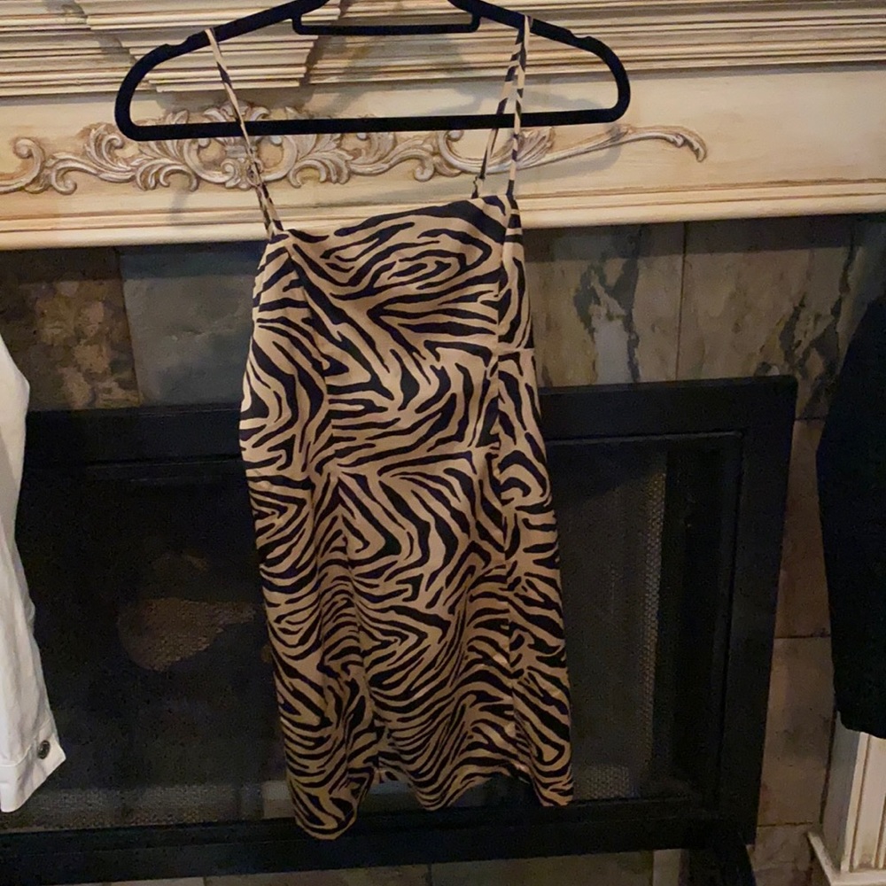 Zebra print dress